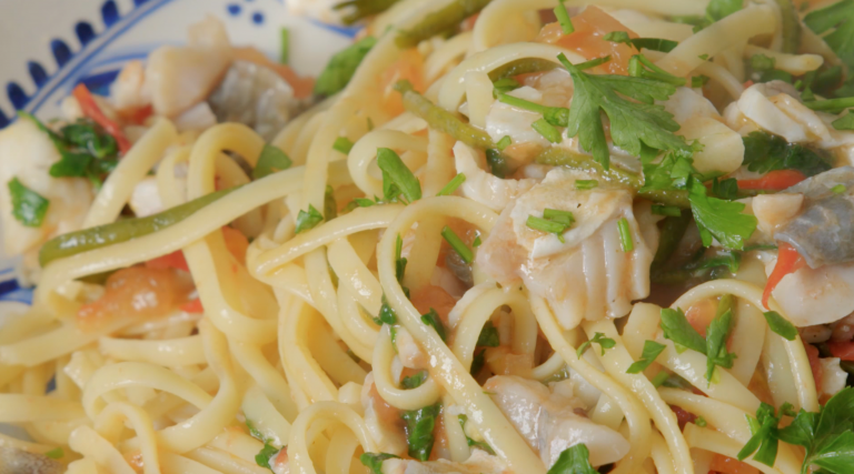 Rick Stein's Cornwall: Gurnard with parsley, garlic and sea & land