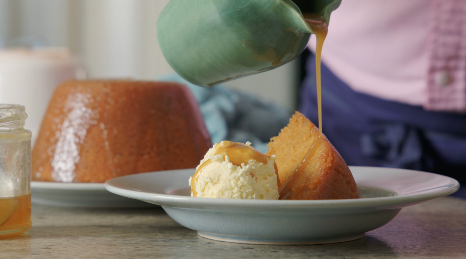Rick Stein's Cornwall: Steamed sponge pudding with honey butterscotch