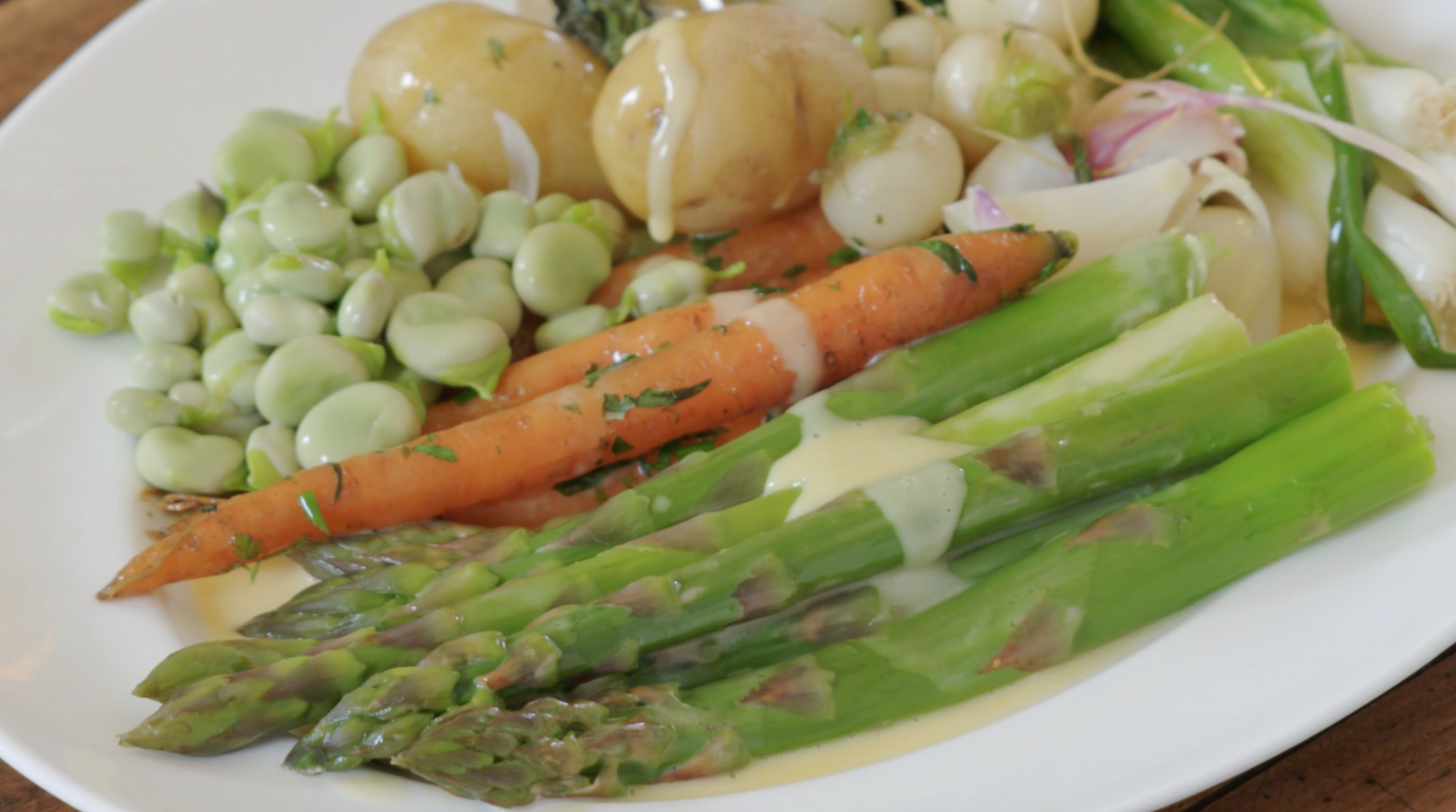 Rick Stein's Cornwall: Vegetable Melange with Beurre Blanc recipe