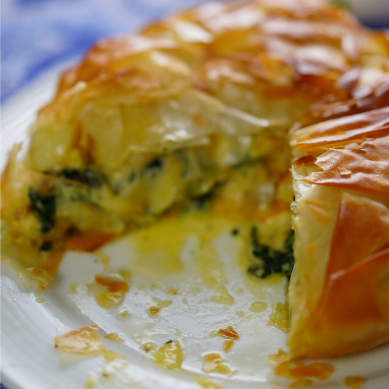 Cheese, potato and spinach filo pie recipe - Rick Stein's Food Stories