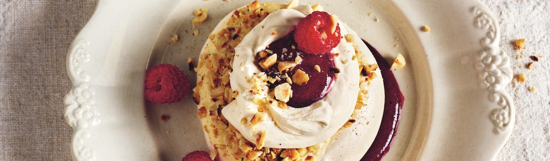 Rick's Christmas Book - Hazelnut Pavlova recipe header
