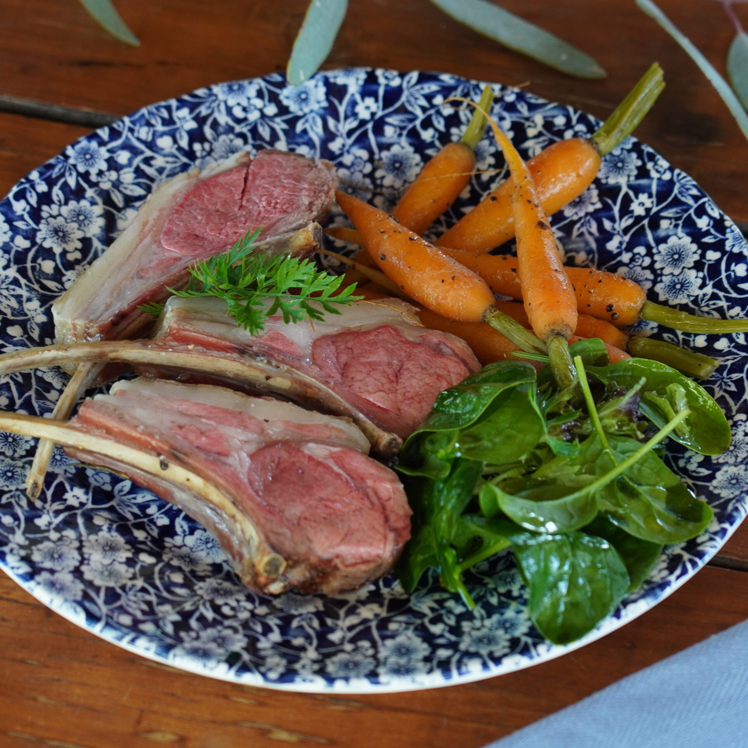 Roast rack of lamb with star anise carrots recipe 2