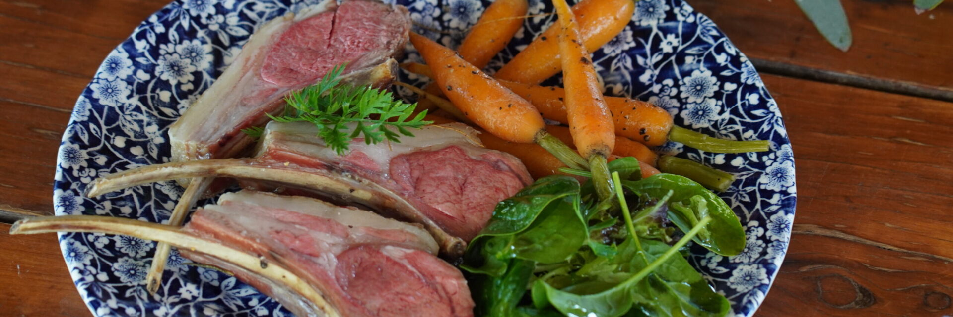Roast rack of lamb with star anise carrots recipe 1